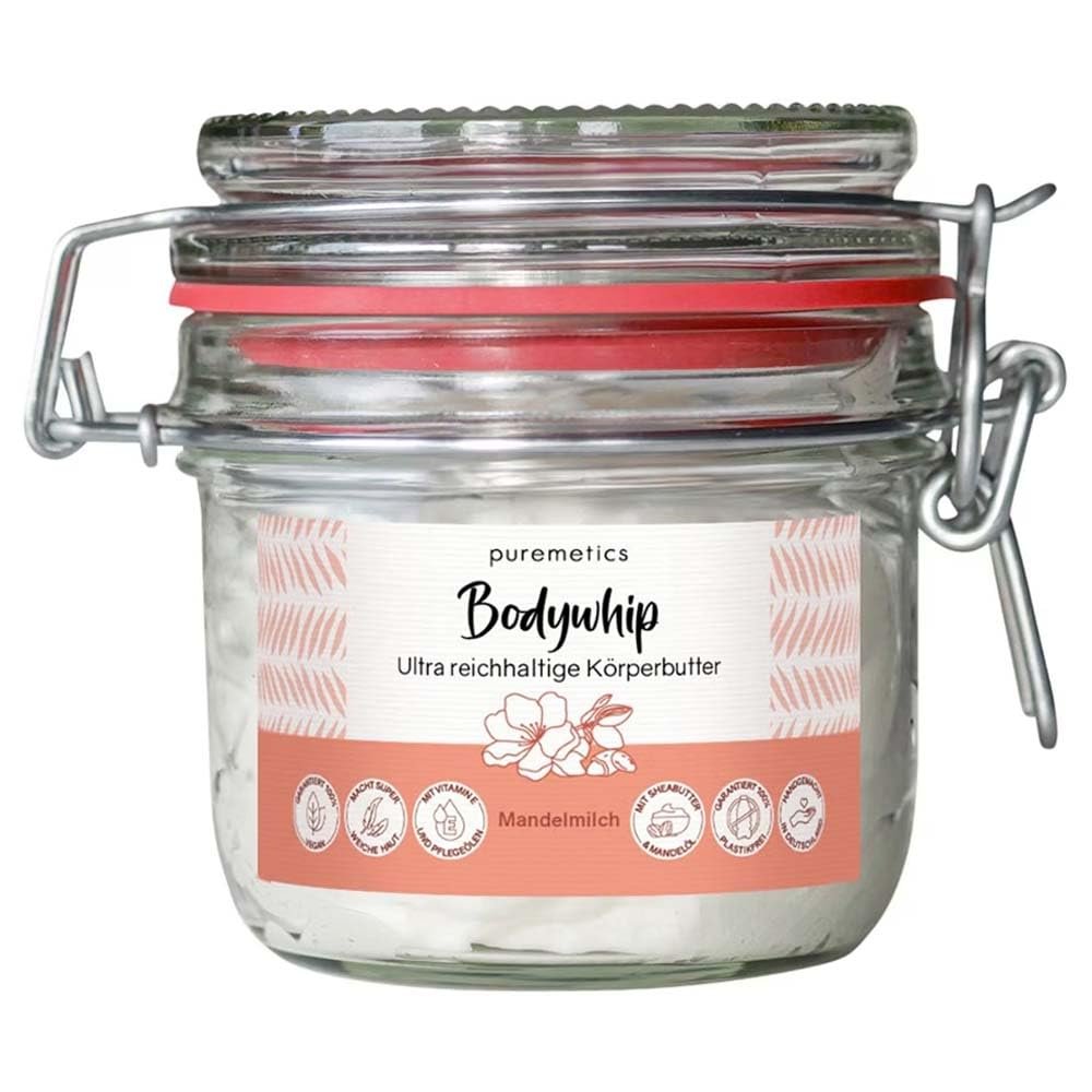 puremetics Bodywhip Body Butter, Almond Milk, 150 g