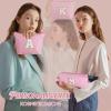 YOOLIFE Personalized Cosmetic Bag Set for Girls Ages 8–14, Pink Letter H view 2