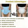 Adult Diaper Covers, 4-Piece Set, Multicolor XS–2XL Incontinence Pants for Men and Women (Gray, X-Large) view 3