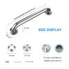 Bathroom Safety Grab Bar, High Load Capacity, Non-Slip Grip for Shower, Bathtub, or Toilet, Disability Aid, 304 Stainless Steel, 80 cm view 2