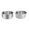 Camping Travel Rice-Washing Bowl, 304 Stainless Steel, with Drain Holes, Drip Spout and Measuring Marks (M) view 3