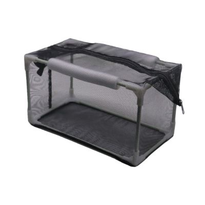 ZGUZMCMK Aquarium Breeding Box with Divider Net, Fine Nylon Mesh, and Zipper, 42 x 22 x 22 cm