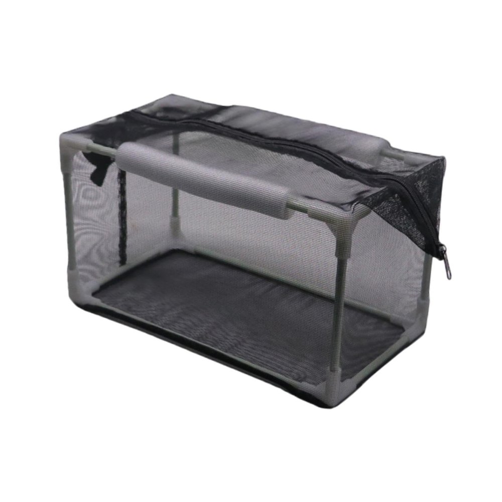 ZGUZMCMK Aquarium Breeding Box with Divider Net, Fine Nylon Mesh, and Zipper, 42 x 22 x 22 cm