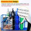 Gas Cylinder Holder, Freestanding Oxygen Cylinder Rack with Storage Shelf view 4