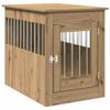 Lumanois Furniture-Style Dog Crate, Artisan Oak, 55 x 80 x 68 cm view 2
