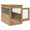 Lumanois Furniture-Style Dog Crate, Artisan Oak, 55 x 80 x 68 cm view 4