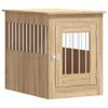 Lumanois Furniture-Style Dog Crate, Sonoma Oak, 55 x 80 x 68 cm, Engineered Wood, 27.62 kg, 838325 view 1