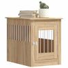 Lumanois Furniture-Style Dog Crate, Sonoma Oak, 55 x 80 x 68 cm, Engineered Wood, 27.62 kg, 838325 view 4