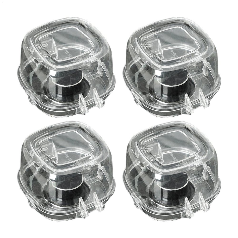 4-Piece Heat-Resistant Stove Knob Covers for Child Safety