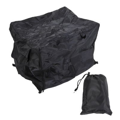 Yechiry Dog Crate Cover, 210D Oxford Fabric, Weatherproof, Dustproof, Light-Blocking, with Roll-Up Windows, Breathable Design and Secure Bottom Buckles (Black)