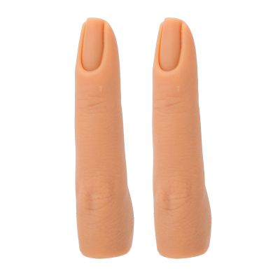 Hamwesh Nail Practice Fingers, 2-Pack, Flexible Silicone