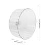 Garneck Quiet Plastic Hamster Wheel view 2