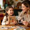 Colorful Children's Photo Album Keepsake with Heart and Footprint Design view 2