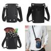 fztonk Large-Capacity PU Leather Hairdressing Scissor Bag with Shoulder Strap view 2