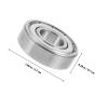 Cabilock 4-Piece Steel Ball Bearings for Wheelchairs and Walking Aids, Silver view 2