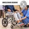 Cabilock 4-Piece Steel Ball Bearings for Wheelchairs and Walking Aids, Silver view 3
