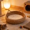 APGLSXY Woven Cat Basket, Scratching Post and Bed view 4