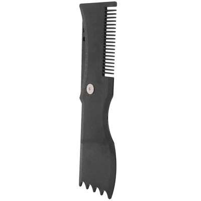 Ycauty Beard Shaping Template, Precision Styling Tool, 360° Rotation, Black