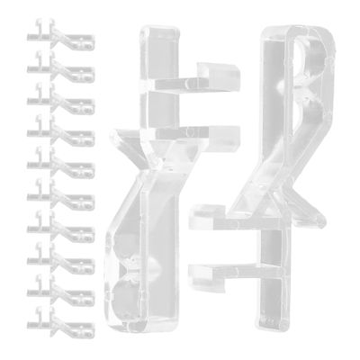 Yardwe 20-Piece White POM Vertical Blind Valance Clips, Break-Resistant Replacement Parts