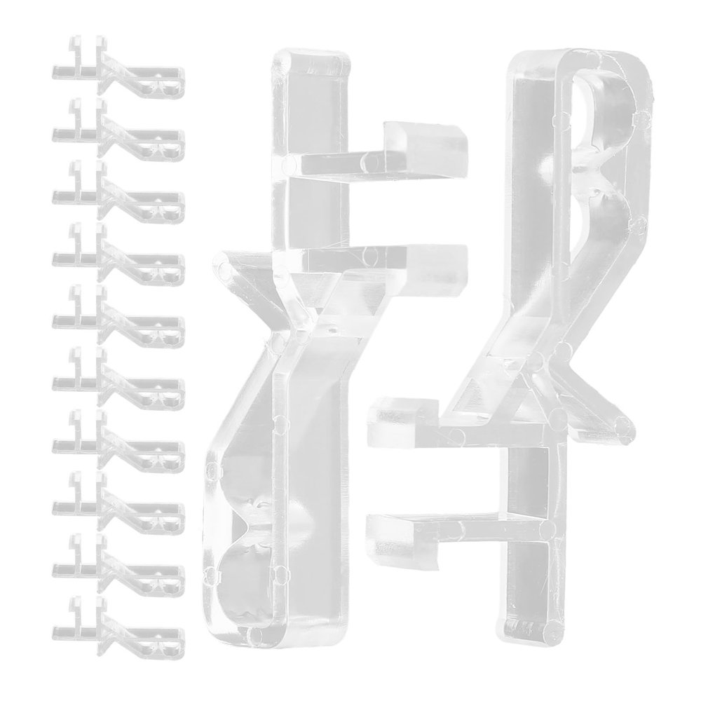 Yardwe 20-Piece White POM Vertical Blind Valance Clips, Break-Resistant Replacement Parts
