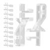 Yardwe 20-Piece White POM Vertical Blind Valance Clips, Break-Resistant Replacement Parts view 1