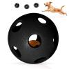 Dog Treat Ball - Interactive Rubber Toy view 1