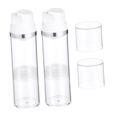 2-Pack 150 ml AS/PP Airless Pump Bottles for Travel