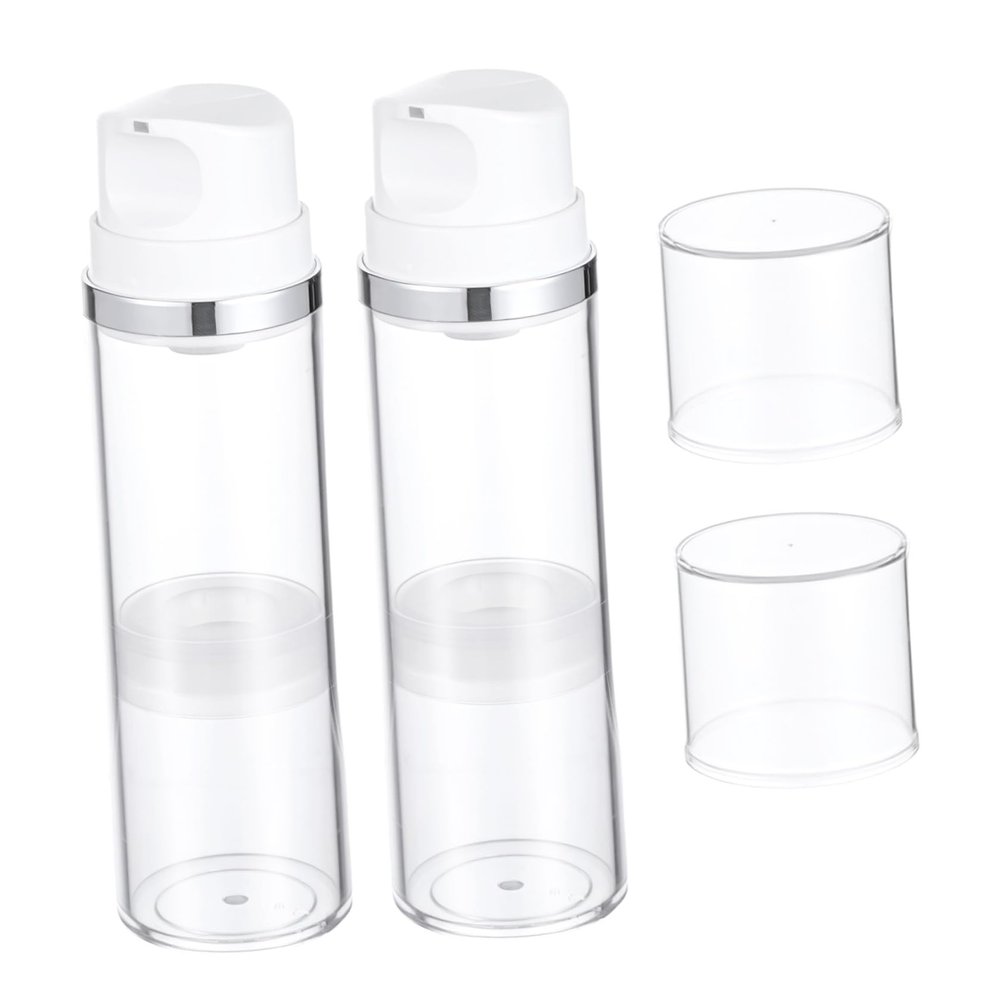 2-Pack 150 ml AS/PP Airless Pump Bottles for Travel