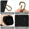 Dog Treat Pouch, Hands-Free Waist Training Bag with Carabiner Clip, Portable Reward Bag for Puppies, for Walks, Travel, and Outdoor Agility, Black, 2 Pack view 4