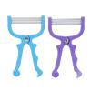 Omquot Facial Hair Remover, Portable Spring Epilator, Stainless Steel, Purple view 2