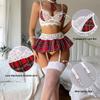 Sexy Women's Cosplay Role-Play JK Uniform Lingerie Set, 5-Piece view 2