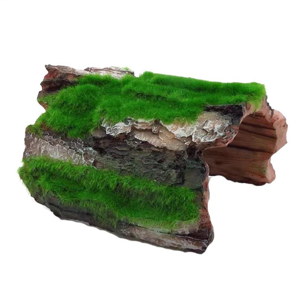 Log-Shaped Reptile Habitat Cave Terrarium Decor