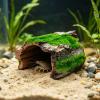 Log-Shaped Reptile Habitat Cave Terrarium Decor view 3