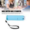 Srliya 9-LED Nail Dryer, Compact Handheld Nail Lamp for Gel Polish, Aluminum Body with Silicone Stamp Head view 3
