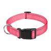 Reflective Nylon Dog Collar with Metal D-Ring, Adjustable Fit view 1