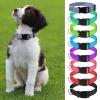 Reflective Nylon Dog Collar with Metal D-Ring, Adjustable Fit view 3