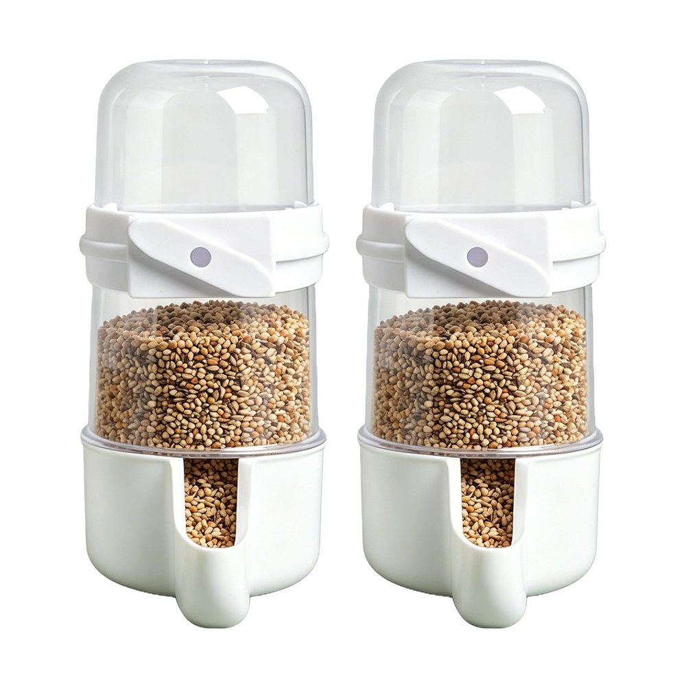 Bird Water and Feed Station, Hanging, Automatic for Small Parrots