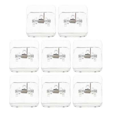 8-Piece ABS Wall-Mounted Holder with Non-Slip Base
