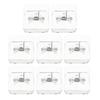 8-Piece ABS Wall-Mounted Holder with Non-Slip Base view 1