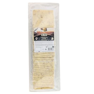 WYKE Cheddar Cheese with Black Pepper, 38 Slices, 980 g Large Pack