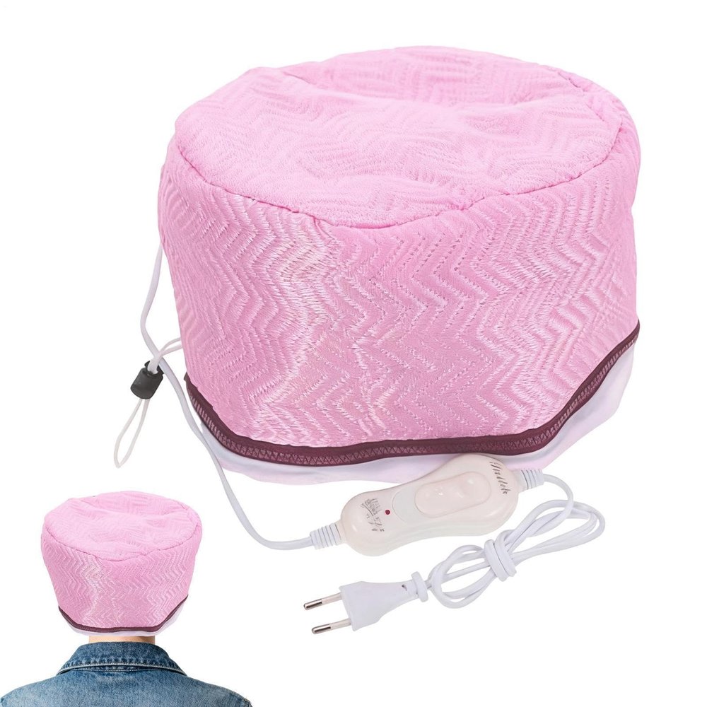 Portable Hair Steamer Cap for Deep Conditioning, 2 Heat Settings