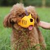 Silicone Dog Muzzle, Rhinoceros Design, Soft Basket with Adjustable Strap view 2