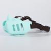 Silicone Dog Muzzle, Rhinoceros Design, Soft Basket with Adjustable Strap view 4
