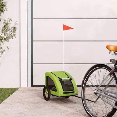 Lumanois Dog Bike Trailer, Green, Oxford Fabric and Iron, 6.75 kg, 93955