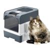 Generic Fully Enclosed Plastic Cat Litter Box view 2