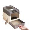 Generic Fully Enclosed Plastic Cat Litter Box view 4