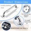 Bathroom Grab Bars for Seniors, 30 cm, 40 cm, 80 cm, Non-Slip Safety Bar, Supports 110 kg, for Bathtub and Toilet (60 cm) view 2