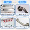 Bathroom Grab Bars for Seniors, 30 cm, 40 cm, 80 cm, Non-Slip Safety Bar, Supports 110 kg, for Bathtub and Toilet (60 cm) view 3