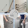 Bathroom Grab Bars for Seniors, 30 cm, 40 cm, 80 cm, Non-Slip Safety Bar, Supports 110 kg, for Bathtub and Toilet (60 cm) view 4