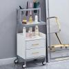 Professional Salon Trolley with 2 Hair Dryer Holders and Drawer view 4